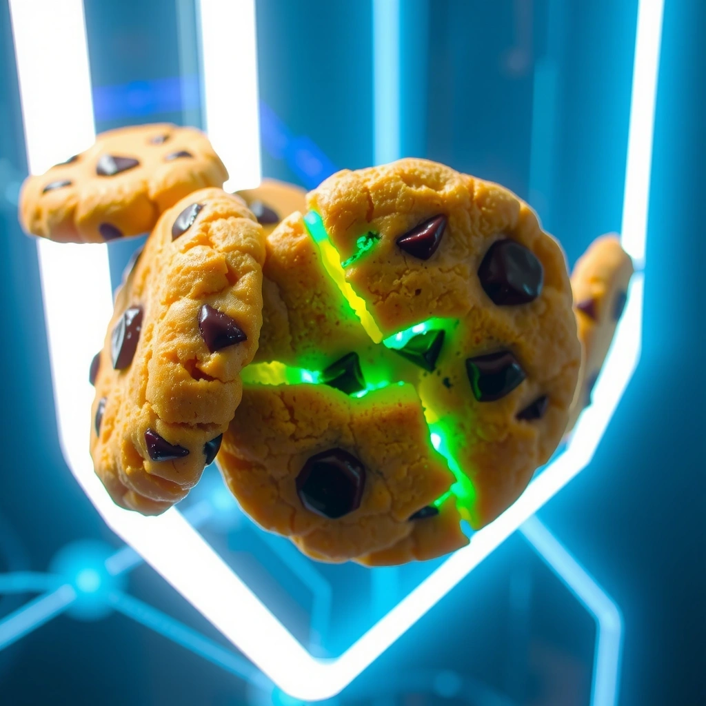 Digital cookies concept visualization